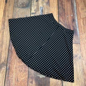 AK Anne Klein Size 8 Black & White Polka Dot Skirt